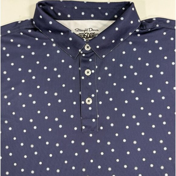 Straight Down Mens Polo Shirt Sz XL Performance Royal Oaks Country Club Golf - Picture 3 of 14
